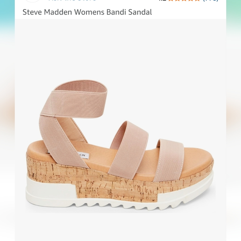 Steve Madden Bandi Women's Sandals - Cream and Tan